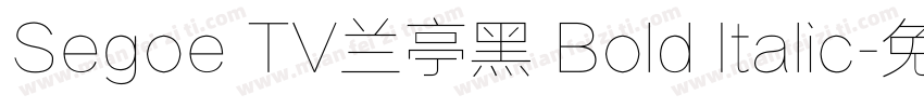 Segoe TV兰亭黑 Bold Italic字体转换